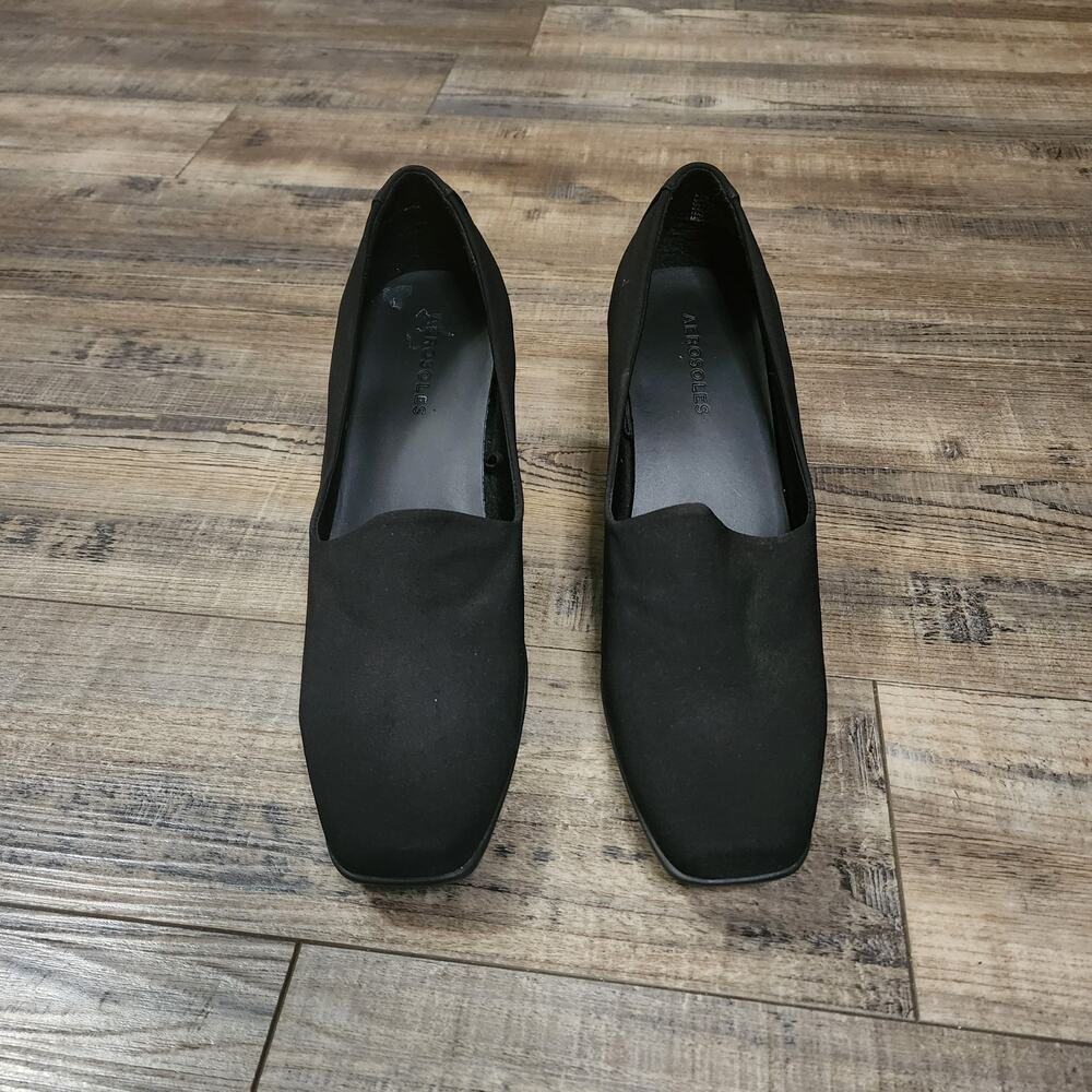 Aerosoles black 3in. chunky heels 9.5M great condition BX38